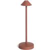LEDKIA LIGHTING Lampada da Tavolo LED Portatile per Esterno Metallo con Batteria Ricaricabile Magatzi Terracotta per Sale, Soggiorno, Cucina, Camera