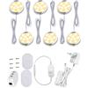 Cefrank Luci LED Sottopensile Dimmerabili 6 Pezzi 3000K Bianco Caldo | Barre 12W da 1020 lumen, diffusore opalino, regolazione continua, spina UE, atmosfera accogliente per cucina e vetrina