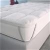 Italian Bed Linen Topper Matrimoniale 160x195cm - TOPPER Plus Trapuntato Morbido e Traspirante 600gr/mq 4 Angoli con Cinghie Elastiche ben Saldato - Migliora il Materasso e il Comfort del Sonno