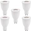 Generic GU10 Lampadine LED 15W, Equivalente 150W, Confezione da 5, Lampadine LED per Illuminazione a Binario da Incasso, AC100-265V, Angolo di Fascio 38°(Bianco Caldo)