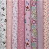 EDGEAM 8 Pezzi Tessuto Cotone Stoffa 50 x 50 cm Tessuti in Cotone Patchwork Multicolore Tessuti per Cucito Creativo Tessuto Fai da te (Rosa, 50 x 50 cm)