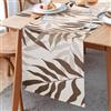 Inhobbok Runner moderno per soggiorno, lavabile, runner da tavolo, poliestere, giallo, marrone, foglie, runner da tavola stretto, per feste, picnic, all'aperto, decorazione per tavolo da pranzo, 33 x 183 cm