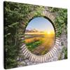 MuchoWow© Stampe su Tela moderne Quadro Moderno Soggiorno Quadretti da | 40x30 cm - Parete Room Decor Campagna - Vista - Sole - Vista finestra