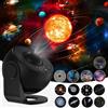 ALLOMN Proiettore Planetario Stellare, Proiettore Galassia Globo LED con 13 Dischi Pellicola, Luce Notturna Cielo Stellato per Bambini Adulti, Camera da Letto Soggiorno (Nero)