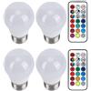 Zerodis Lampadina con Telecomando, Lampada LED RGB Lampadina con Telecomando Lampadina RGB Lampadina LED RGB da 45 W Lampada con Telecomando (RGB+Black White 6000K E27) (RGB+Black White 6000K E12)