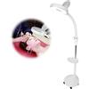 Dioche Lampada Terra a LED Lente di Ingrandimento, Luce per Estetista a LED per Estensioni delle Ciglia, Tatuaggio, Artigianato, Cucito - Ingrandimento 8X, Altezza Regolabile