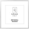 kollyseek Cornice in alluminio per foto 30x30 cm cornice in metallo nero per poster con plexiglass cornice per foto moderna cornice per foto con passepartout per foto poster fotografico argento