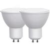 Generico eufeifeiegds Lampadina LED for auto da lavoro, 2 pezzi, luce crepuscolare, balcone GU10 4W, equivalente a 50W(Warm White 3000K)