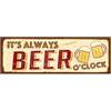 Lupia - Quadro moderno Canvas World IT'S ALWAYS BEER 20x60 cm, Stampa su Tela, Telaio in Fibra di Legno, Stampa Stile Vintage, Decorazione Cucina Sala da Pranzo bar hotel ristorante pizzeria, Retro'