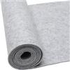 LUPATDY Rotolo di Feltro Spesso 3 mm, Tessuto al Metro 40 cm x 250 cm, Feltro per Lavoretti Pannolenci Tinta Unita, Patchwork, Cucito, Artigianato, Decorazione, Non Sbiadisce (Grigio Chiaro)