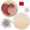 GORGECRAFT Kit Artistico con Cordino A Forma di Cuore, Cupcake, Tutti Gli Accessori Necessari e Cornice per Adulti, Kit di Artigianato, Progetti Artistici, Decorazioni Da Parete per La Casa