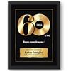 Triangle Déco Disco d'Oro murale 60 anni compleanno stile vinile - Regalo personalizzato | Per un compleanno di 60 anni: stampa decorativa in stile disco d'oro da regalare, con testo e messaggio personalizzati