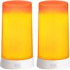 AUAUY 2PZ Lampadina Filamento LED, Ricaricabile con Telecomando, 4 Modalità | Lampadine Illuminazione Ambientale, per Casa, Giardino, bar, Halloween, Natale