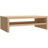 vidaXL Supporto Monitor Rovere Sonoma 42x24x13 cm in Legno Multistrato