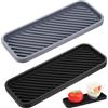 LEKABIN 2 Vassoio Porta Spugne Lavello Cucina,Portaspugne per Lavello Cucina,Porta Spugna da Cucinas, Tappetini Drenanti in Silicone,Organizer per Lavellos Antiscivolo, per Scolapiatti Tazze Bagno(23x9cm)