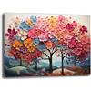 Printerland Quadro Moderno Camera da letto ALBERO della VITA Astratto Quadri moderni soggiorno da Parete XXL grande Stampa su tela Canvas Decorazione Murale muro Arredo Salone (8, 70x100 cm)