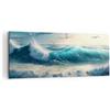 ARTTOR Quadri Moderni su Tela 120x50 cm Stampe da Parete Paesaggi Marino - 5780 | Mare Onde Costa Quadro Decorativo Grande 1 pezzo Soggiorno Camera da Letto Arte da Parete Decorazione da Parete ARTTOR