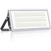 YIQIBRO Faretto LED da Esterno 100W 10000LM 6500K Faro LED Esterno, 1 Pezzi | IP67 Impermeabile Lampade LED con Trasformatore, 6500K Bianco Freddo Luce LED Esterno Per Giardino Garage Fabbrica Stadio