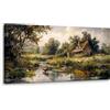 MHARTK66 Quadri Moderni Soggiorno Grandi, 50x100 cm Stampe da Parete Paesaggio Pascolo Rurale, Quadro Camera da Letto Su Tela Decorazioni Parete Bagno Cucina Ufficio Sala Da Pranzo