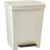 TATAY Pattumiera Ecohome 33,5x30x39 cm Senza BPA Finitura Opaca Moderna | Pattumiera Casa | Capacità 21 L | Plastica 100% Riciclata | Per Sacchetti da 20L | Apertura a Pedale | Uso Interno ed Esterno