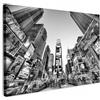 MuchoWow© Stampe su Tela Foto Quadri Moderni Camera da Letto Canvas Quadro | 120x80 cm - Salotto Decorazione Parete Times Square - New York - Bianco e nero - Città