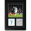 HWC Trading Cristiano Ronaldo Regali Stampati Autografo Firmato Foto Per Gli Appassionati Di Calcio E Sostenitori - A4 Ritratto Incorniciato
