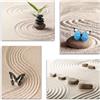 LuxHomeDecor Set 4 Quadri 40x30 cm - Stampa su Tela con Telaio in Legno - Zen Minimal - Farfalle, Pietre e Sabbia con Motivi Giapponesi - Arte da Parete per Soggiorno, Camera da Letto, Cucina