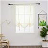 SIMPVALE Tenda a Pacchetto Beige 60 x 120cm 1 Pezzo per Cucina | Tende per Interni Leggere ed Eleganti, Tende Semitrasparenti con Protezione della Privacy per Camera da Letto e Salotto