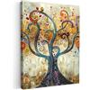 MuchoWow© Quadri Con Cornice Decorazione Quadri Per Camera Da Letto | 60x80 cm - Quadretti Da Parete Moderni Quadro Moderno Soggiorno GrandeArte - Albero della vita - Botanico - Astratto