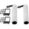 YJDOORPLAY Set di spazzole principali di ricambio e filtro per Tineco Floor S7 e S7 PRO, Smart Cordless, Wet Dry Aspirapolvere, Accessori per la pulizia Rulli in microfibra lavabili