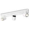 Philips Lighting Runner, Barra 3 Faretti, Metallo, Bianco, Lampadine Non Incluse