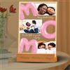 toyofmine Targa Festa della Mamma Luce Notturna con Foto Personalizzata Idea Regalo Mamma Compleanno Natale, Lampada Personalizzata con Foto e Dedica (5 taglie: 15-40 cm)