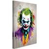 AREDE Quadrо su Tela - Stampa d'Arte Moderna | Il Joker | 40 x 60 cm| Decorazione Parete per Soggiorno, Camera, Ufficio, Cucina | Idea Regalo Originale | Pronto da Appendere