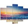 ARTTOR Stampe da Parete Moderne 120x40 cm Quadro su Tela Paesaggi Marino - 3613 | Mare Spiaggia Onda Quadro Decorativo XXL Set da 5 pezzi Soggiorno Camera da Letto Arte da Parete Decorazione da Parete ARTTOR