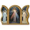 F.LLI BONELLA Fratelli Bonella | Trittico devozionale in legno di Gesù Misericordioso 6x9cm | Made in Italy