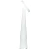 Zafferano, Lampada Angelina, Lampada da Tavolo Ricaricabile e Senza Fili con Controllo Touch e con Testa Orientabile, Adatta per Interni, Dimmer, 2200-3000 K, Altezza 26 cm, Colore Bianco