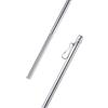 Bestlivings Asta per Centrifuga in Alluminio (125 cm/Argento), Asta per Tenda a Pannello, Tende o Tende