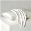 Juwenin Home Confezione da 2 federe per cuscino in pura seta di gelso, morbide, per capelli e pelle, con chiusura a busta (avorio, standard, 50 x 75 cm)