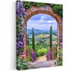MuchoWow© Quadro Moderno Soggiorno Decorazioni Da Parete Quadri Su Tela Da | 30x40 cm - Salotto Grandi Foto Con Cornice Stampe Su Tela Camera Da Letto Vista - Toscana - Paesaggio - Ingresso