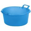 Mobil Plastic - Bacinella/Bagno tondo in plastica diametro 36 cm - azzurro
