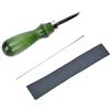 Hztyyier Smussatore per Bordi Professionale, 0,6 mm-1,4 mm, Utensile da Taglio per Lavorazione Pelle Fai-da-te（1.2mm）