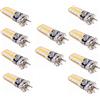 ANTYX Lampadina Gy6.35 LED Lampadina LED Bi-Pin 3W 12 × 5730SMD Lampadina alogena 20W Equivalente in Silicone Rivestito infrangibile 180-220 Lumen 360 ° Angolo di Apertura AC/DC 12V 10-Pack