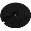 TEHAUX Base Rotonda per Lampada da Terra 240x22 MM in Plastica Nera | Contrappeso Stabile, Installazione Semplice, Ricambio Compatibile Piantane e Supporti per Casa, Ufficio