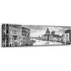 GP TONER quadro su tela architettura Venezia bianco e nero 150X50 cm