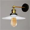 PETITES ECREVISSES Vintage Lampade da parete E27 interno Industriale Retro Applique LED Wall Light in ottone Regolabile per Casa Bar Ristoranti Club，260mm Bianco