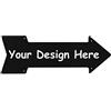 Lsjuee Targa in metallo con freccia destra personalizzata Segno di freccia personalizzato Design da parete personalizzato Segno esterno personalizzato per uomini Cave Bar Garage Garden Delivery Signs 18 x 6,