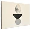 MuchoWow© Stampa Foto Quadro Moderno Quadri Moderni Soggiorno Con Cornice | 120x80 cm - Stampe Da Parete Camera Da Letto Matrimoniale Decorazione Canvas Beige - Japandi - Wabi-Sabi