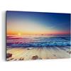 ARTTOR Quadri Moderni su Tela 120x80 cm Stampe da Parete Paesaggi Marino - 3613 | Mare Spiaggia Onda Quadro Decorativo Grande XXL 1 pezzo Soggiorno Camera da Letto Arte da Parete Decorazione da Parete ARTTOR