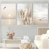 SWECOMZE Set di 3 poster per soggiorno e camera da letto - Eleganti quadri da parete con tramonti sul mare - Senza cornice (40 x 50 cm)