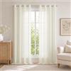 Ystyle Tende per Interni con Anelli 2 Pezzi, 140x280 CM, Beige | Tende Camera da Letto Soggiorno, Tende Moderne per Salotto Casa Finestra, Tenda Trasparenti Voile Semi Eleganti